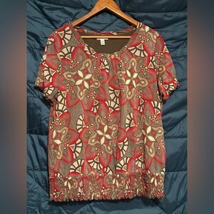 Croft & Barrow Women’s  Patterned Blouse